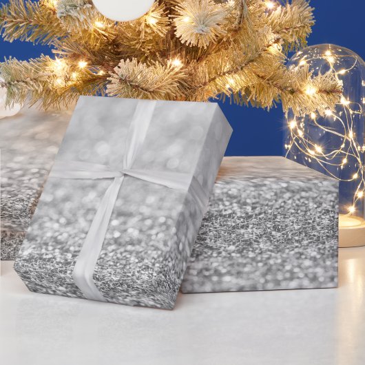 Papier Cadeau Flamme de parties scintillant de lumière noire et (Vacances)