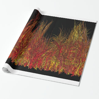 Papier Cadeau flamme fascinante, papier d'emballage