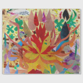 Papier Cadeau Flamme interne - papier d'emballage mat, 30" x 6' (Plat)