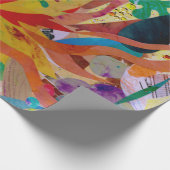 Papier Cadeau Flamme interne - papier d'emballage mat, 30" x 6' (Coin)