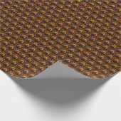 Papier Cadeau Flamme Phoenix Circulaire Graphique (Coin)