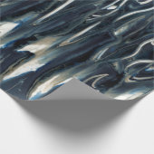 Papier Cadeau Flammes bleues cool (Coin)