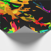 Papier Cadeau Flammes colorées (Coin)