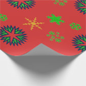 Papier Cadeau Flammes de neige colorées - (Coin)