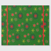 Papier Cadeau Flammes de neige colorées - (Plat)