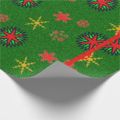 Papier Cadeau Flammes de neige colorées - (Coin)
