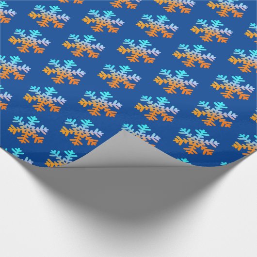 Papier Cadeau Flammes de neige colorées (Coin)