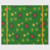 Papier Cadeau Flammes de neige colorées - (Plat)