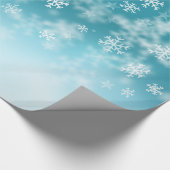 Papier Cadeau Flammes de neige en chute ❄️ ❄️ (Coin)