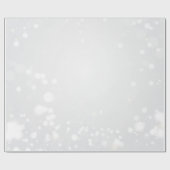 Papier Cadeau Flammes de neige Pure White (Plat)