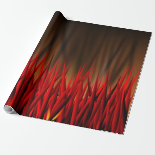 PAPIER CADEAU FLAMMES D'INCENDIE (Déroulé)