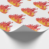 Papier Cadeau Flammes d'incendie (Coin)