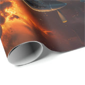 Papier Cadeau Flammes du ciel : l'odeur d'un Spitfire (Coin rond)