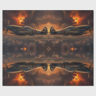 Papier Cadeau Flammes du ciel : l'odeur d'un Spitfire