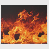 Papier Cadeau Flammes et incendies (Plat)