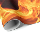 Papier Cadeau Flammes et incendies (Coin rond)