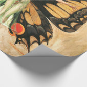 Papier Cadeau Flapper Butterfly Flying Woman Illustration (Coin)