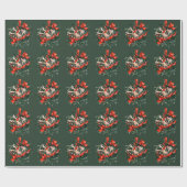 Papier Cadeau Flapper des années 1920 sous le gui  (Plat)