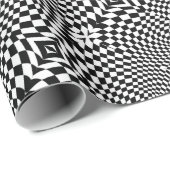 Papier Cadeau Flash Op-Art (Coin rond)