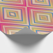 Papier Cadeau Flashs de rose Motif diamant alternatif (Coin)