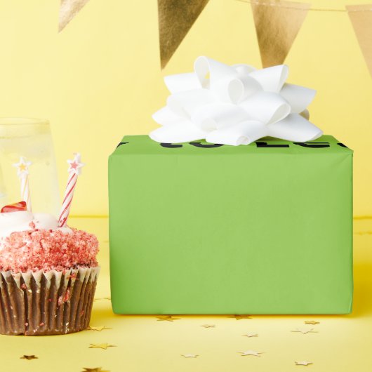 Papier Cadeau Flat Lime Green Background – School Texture (Fête d'anniversaire)