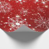 Papier Cadeau Fléaux de neige aimés blancs (Coin)