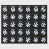 Papier Cadeau Flèche de neige amusante Plume de neige Pun de lac (Plat)