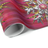 Papier Cadeau Flèche de neige au-dessus de Paris (Coin rond)