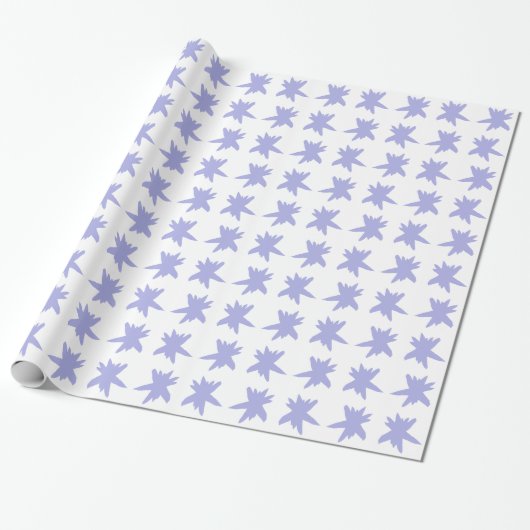 Papier Cadeau Flèche de neige bleue (Déroulé)