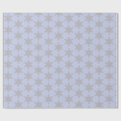 Papier Cadeau Flèche de neige gris Hiver bleu (Plat)