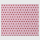 Papier Cadeau Flèche de neige rose/rouge (Plat)