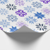 Papier Cadeau Flèche de neige scandinave (Coin)