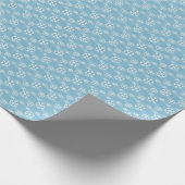 Papier Cadeau Flèches blanches Bleu clair Icy (Coin)