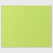 Papier Cadeau Flèches blanches de neige vert citron (Plat)