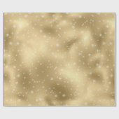 Papier Cadeau Flèches blanches en or (Plat)