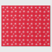 Papier Cadeau Flèches blanches Géométrique Rouge (Plat)