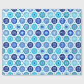 Papier Cadeau Flèches bleues (Plat)