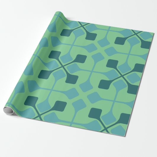 Papier Cadeau Flèches bleues (Déroulé)
