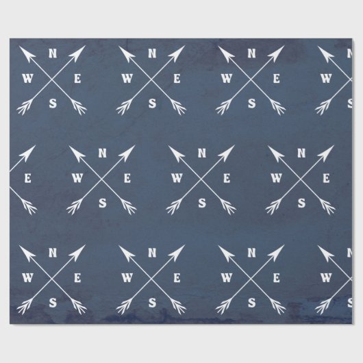Papier Cadeau Flèches compass (Plat)