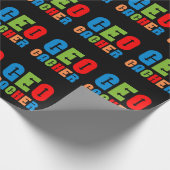 Papier Cadeau Flèches de géocacher colorées (Coin)