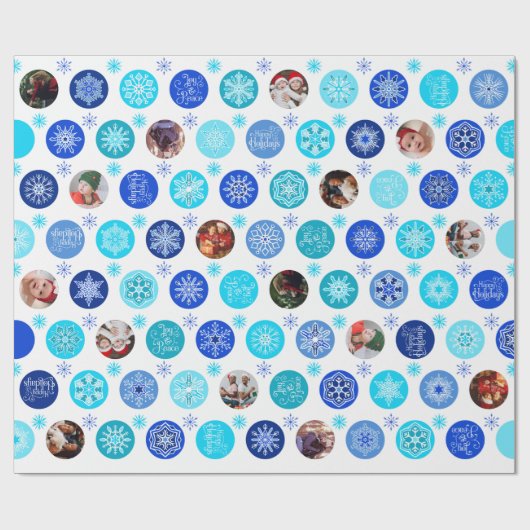 Papier Cadeau Flèches de neige (Plat)