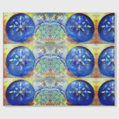 Papier Cadeau Flèches de neige aquarelle Art (Plat)