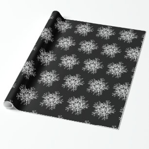 Papier Cadeau Flèches de neige cristallines
