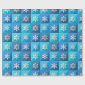 Papier Cadeau Flèches de neige de Noël modernes (Plat)