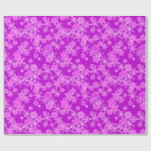 Papier Cadeau Flèches de neige géométriques modernes, Améthyste (Plat)