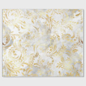 Papier Cadeau Flèches d'or (Plat)