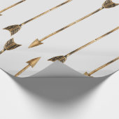 Papier Cadeau Flèches d'or de regard en métal (Coin)