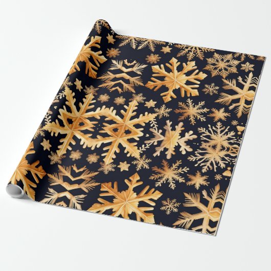 Papier Cadeau Flèches dorées (Déroulé)