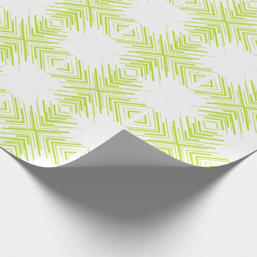 Papier Cadeau Flèches en vert et blanc (Coin)