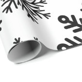 Papier Cadeau Flèches noires (Coin rond)